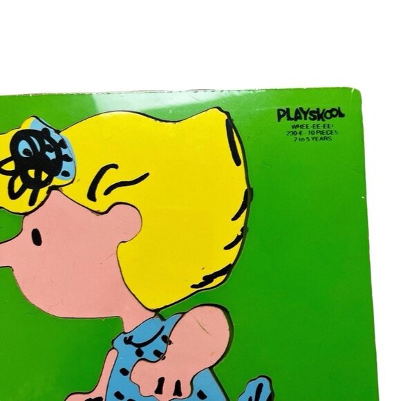 Vintage Playskool Peanuts Roller Skating Sally Wooden Puzzle - Picture 4 of 4